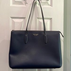 Kate Spade all day large zip-too tote in navy